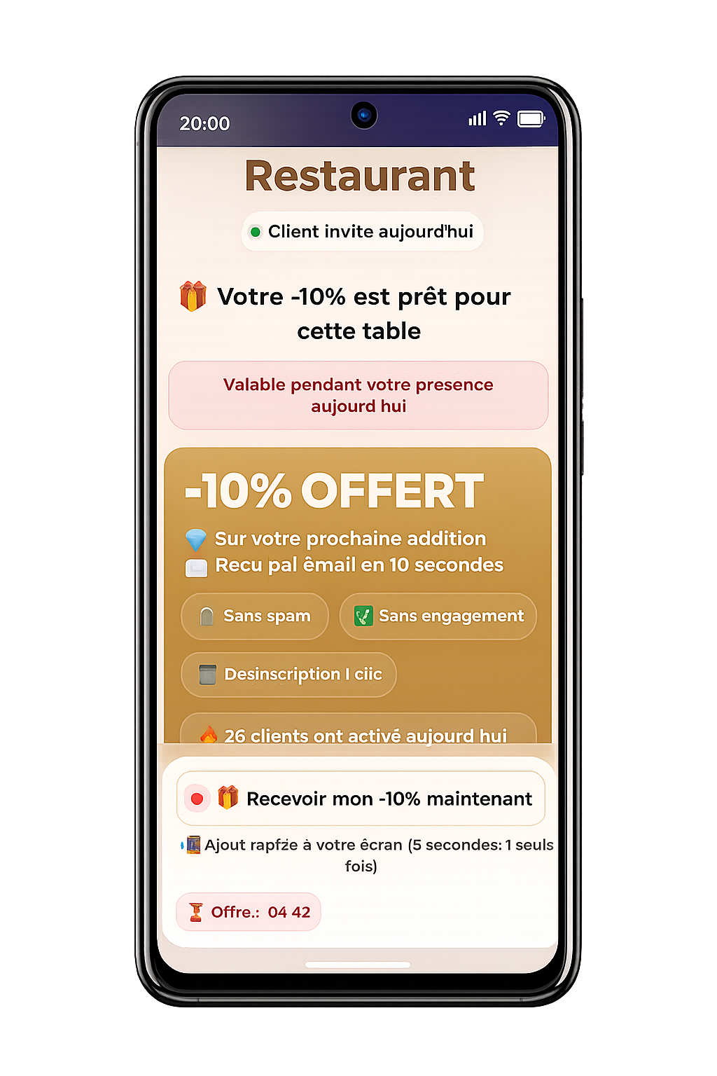 Application de fidélisation Fidelavis — Offre de bienvenue -10% sur smartphone